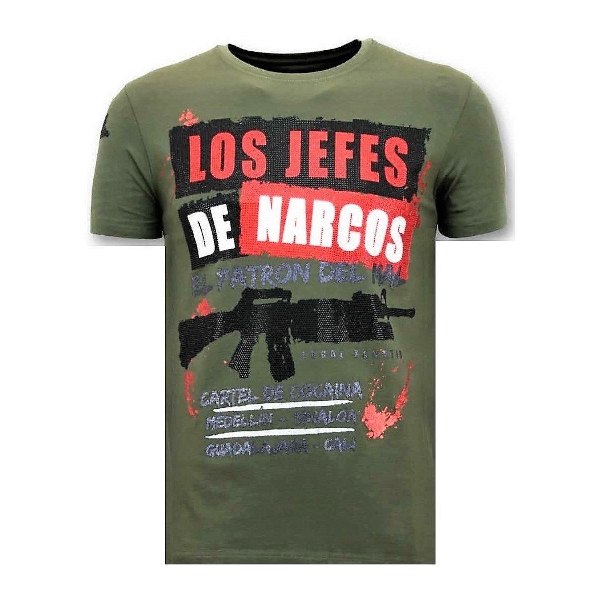 tekstylia Męskie T-shirty z krótkim rękawem Lf 107916225 Zielony