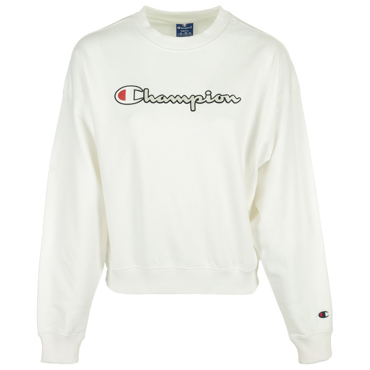 tekstylia Damskie Bluzy Champion Crewneck Sweatshirt Biały