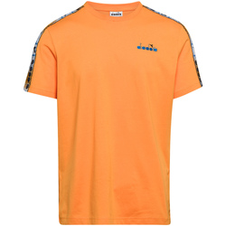 tekstylia Męskie T-shirty z krótkim rękawem Diadora 502176085 Pomarańczowy