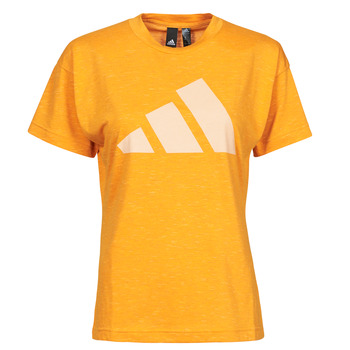 tekstylia Damskie T-shirty z krótkim rękawem adidas Performance WEWINTEE Focus / Pomarańczowy / Miel