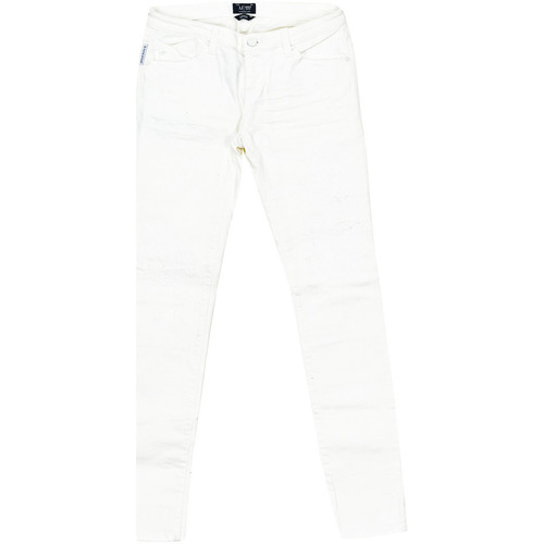 tekstylia Damskie Spodnie Emporio Armani C5J06-5X-10 Biały