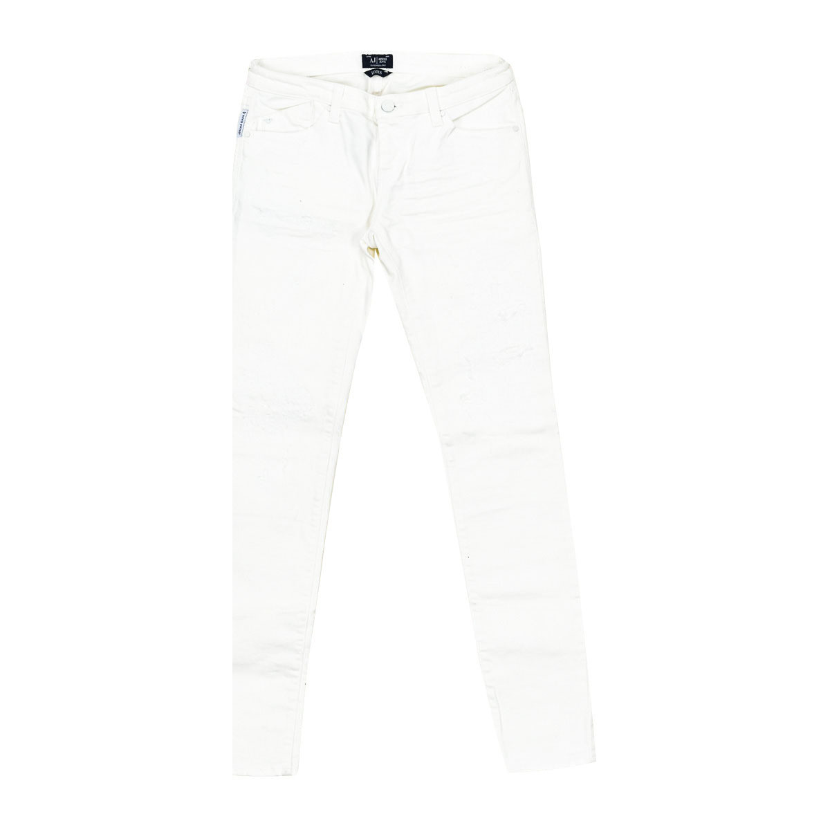 tekstylia Damskie Spodnie Emporio Armani C5J06-5X-10 Biały