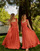 tekstylia Damskie Sukienki długie Céleste AURORE Czerwony
