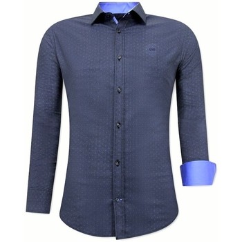 tekstylia Męskie Koszule z długim rękawem Tony Backer 120034545 Niebieski
