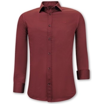 tekstylia Męskie Koszule z długim rękawem Tony Backer 119960678 Czerwony