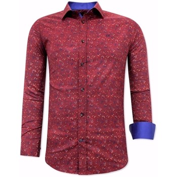 tekstylia Męskie Koszule z długim rękawem Tony Backer 119960874 Czerwony