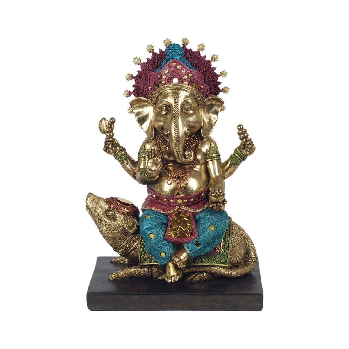 Dom Statuetki i figurki  Signes Grimalt Postać Ganesha Złoty