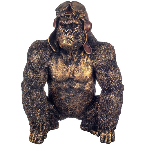 Dom Statuetki i figurki  Signes Grimalt Orangutan W Okularach Złoty