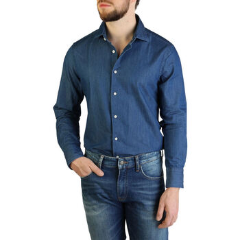 tekstylia Męskie Koszule z długim rękawem Tommy Hilfiger - tt0tt06009 Niebieski