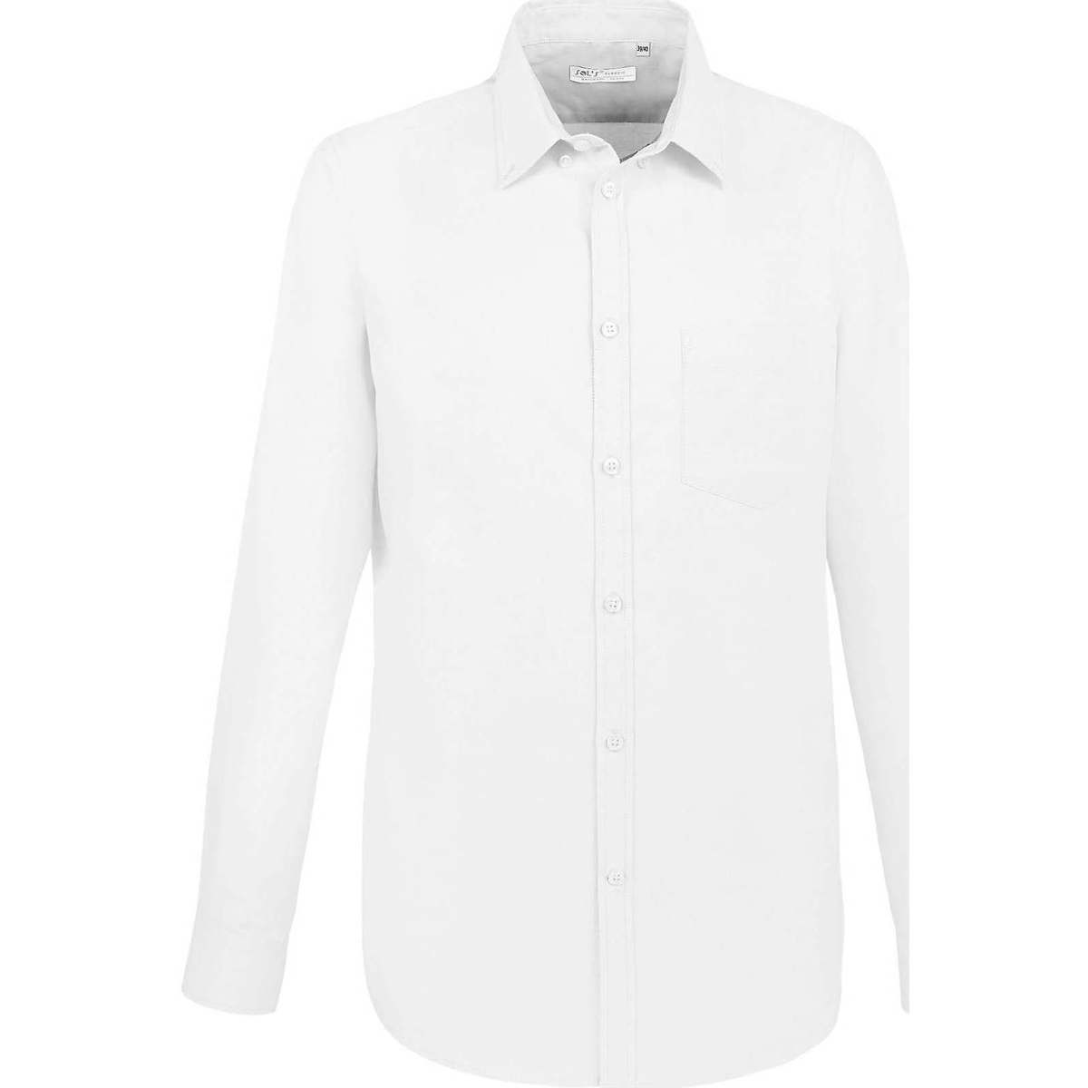 tekstylia Męskie Koszule z długim rękawem Sols BOSTON FIT BLANCO Biały