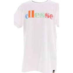 tekstylia Dziewczynka T-shirty z krótkim rękawem Ellesse 167637 Biały