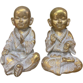 Dom Statuetki i figurki  Signes Grimalt Budda Set 2 Jednostki Złoty
