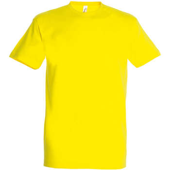 tekstylia Damskie T-shirty z krótkim rękawem Sols IMPERIAL camiseta color Limon Żółty