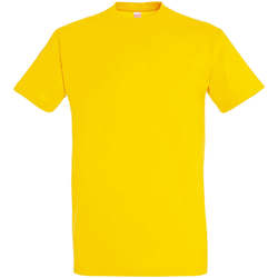 tekstylia Damskie T-shirty z krótkim rękawem Sols IMPERIAL camiseta color Amarillo Żółty