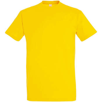 tekstylia Damskie T-shirty z krótkim rękawem Sols IMPERIAL camiseta color Amarillo Żółty
