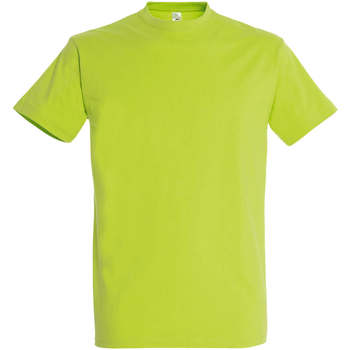 tekstylia Damskie T-shirty z krótkim rękawem Sols IMPERIAL camiseta color Verde Manzana Zielony