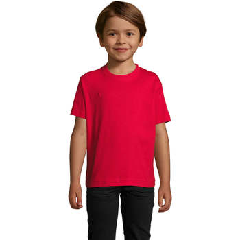 tekstylia Dziecko T-shirty z krótkim rękawem Sols Camista infantil color Rojo Czerwony