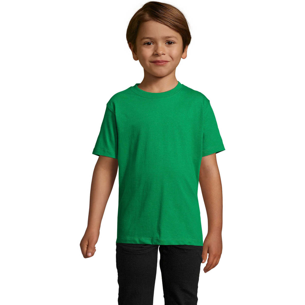 tekstylia Dziecko T-shirty z krótkim rękawem Sols Camista infantil color Verde Pradera Zielony