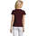 tekstylia Damskie T-shirty z krótkim rękawem Sols Camiseta IMPERIAL FIT color Borgoña Bordeaux
