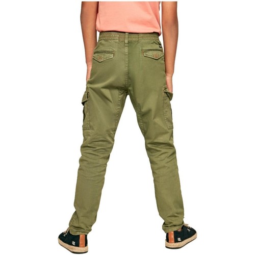tekstylia Chłopiec Spodnie Pepe jeans  Zielony