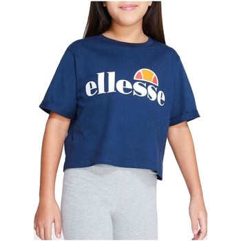 tekstylia Dziewczynka T-shirty z krótkim rękawem Ellesse  Niebieski