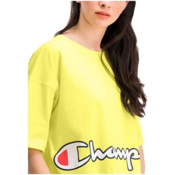tekstylia Damskie T-shirty z krótkim rękawem Champion  Żółty