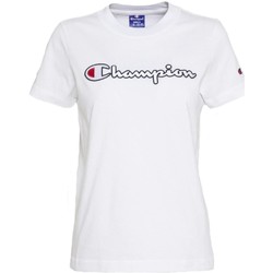 tekstylia Dziewczynka T-shirty z krótkim rękawem Champion  Biały