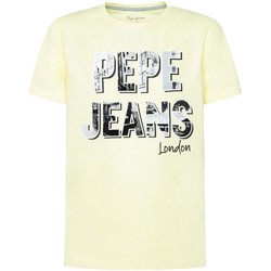 tekstylia Chłopiec T-shirty z krótkim rękawem Pepe jeans  Żółty