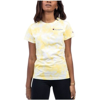 tekstylia Damskie T-shirty z krótkim rękawem Champion  Żółty