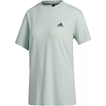 tekstylia Damskie T-shirty i Koszulki polo adidas Originals GH3801 W MH 3S SS TEE Zielony