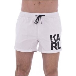 tekstylia Męskie Kostiumy / Szorty kąpielowe Karl Lagerfeld KL21MBS02 Biały
