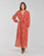 tekstylia Damskie Sukienki długie Vero Moda VMFLOW Czerwony