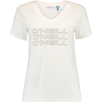 tekstylia Damskie T-shirty z krótkim rękawem O'neill Triple Stack Biały