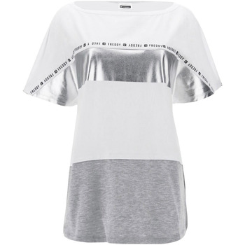 tekstylia Damskie T-shirty z krótkim rękawem Freddy S1WSDT2M Biały