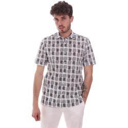 tekstylia Męskie Koszule z krótkim rękawem Antony Morato MMSS00169 FA430473 Biały