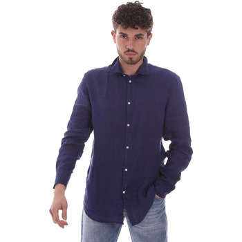 tekstylia Męskie Koszule z długim rękawem Gaudi 111GU45005 Niebieski