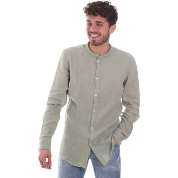 tekstylia Męskie Koszule z długim rękawem Gaudi 111GU45006 Zielony