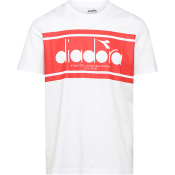tekstylia Męskie T-shirty z krótkim rękawem Diadora 502176632 Biały