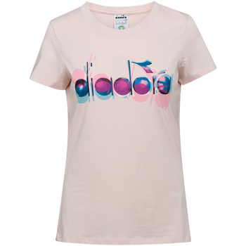 tekstylia Damskie T-shirty z krótkim rękawem Diadora 502176088 
