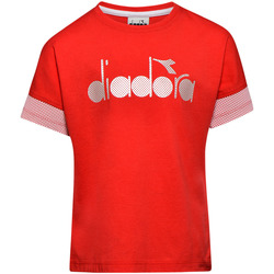 tekstylia Dziecko T-shirty z krótkim rękawem Diadora 102175914 Czerwony