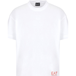 tekstylia Męskie T-shirty z krótkim rękawem Ea7 Emporio Armani 3KPT58 PJ02Z Biały