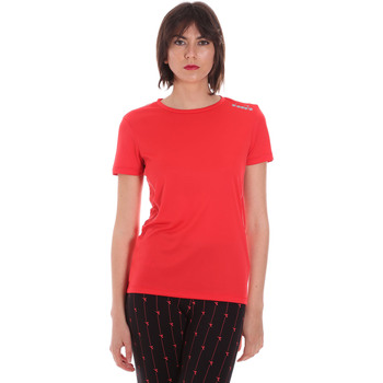 tekstylia Damskie T-shirty z krótkim rękawem Diadora 102175717 Czerwony