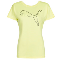 tekstylia Damskie T-shirty z krótkim rękawem Puma RECYCL JERSY CAT TEE Żółty