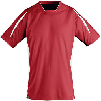 tekstylia Dziecko T-shirty z krótkim rękawem Sols Maracana - CAMISETA NIÑO MANGA CORTA Czerwony