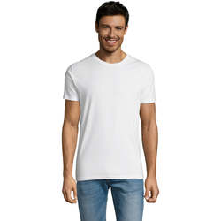 tekstylia Męskie T-shirty z krótkim rękawem Sols Martin camiseta de hombre Biały
