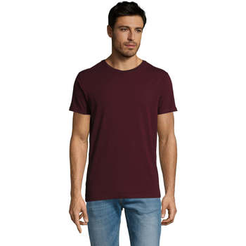 tekstylia Męskie T-shirty z krótkim rękawem Sols Martin camiseta de hombre Bordeaux
