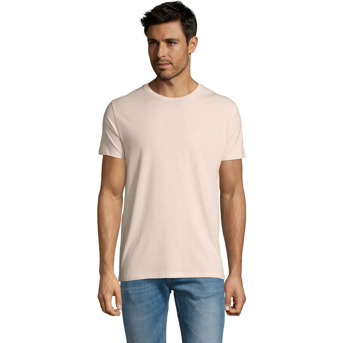 tekstylia Męskie T-shirty z krótkim rękawem Sols Martin camiseta de hombre Różowy