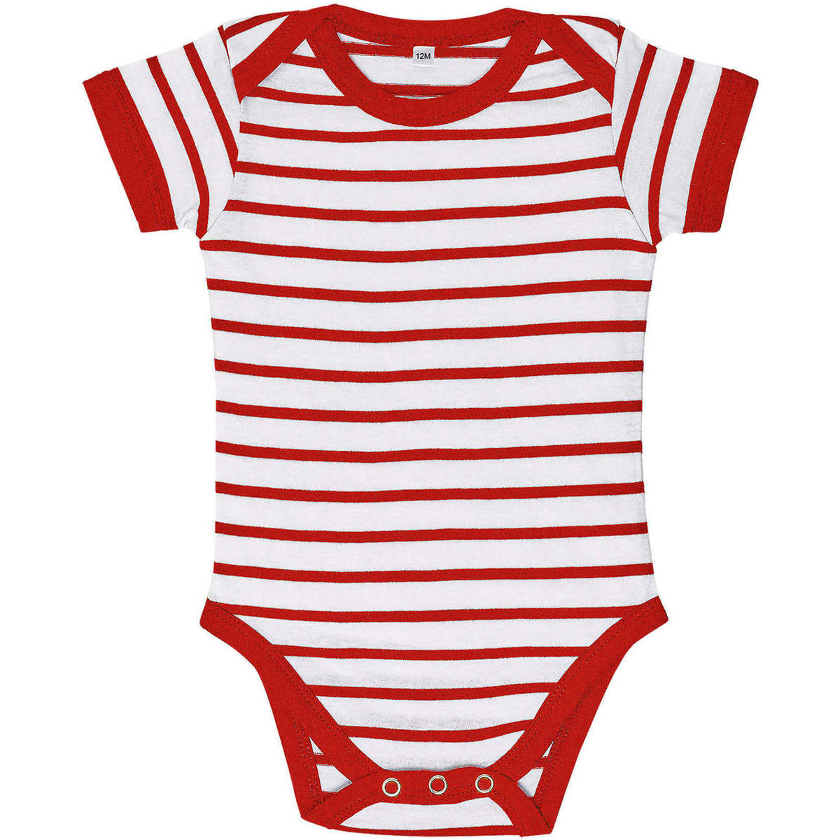 tekstylia Dziecko T-shirty z krótkim rękawem Sols Body bebé a rayas Czerwony