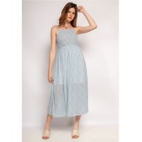 tekstylia Damskie Sukienki długie Fashion brands 571-BLEU-CLAIR Niebieski / Clair