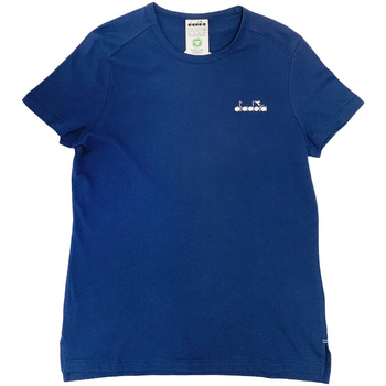 tekstylia Damskie T-shirty z krótkim rękawem Diadora 102175882 Niebieski